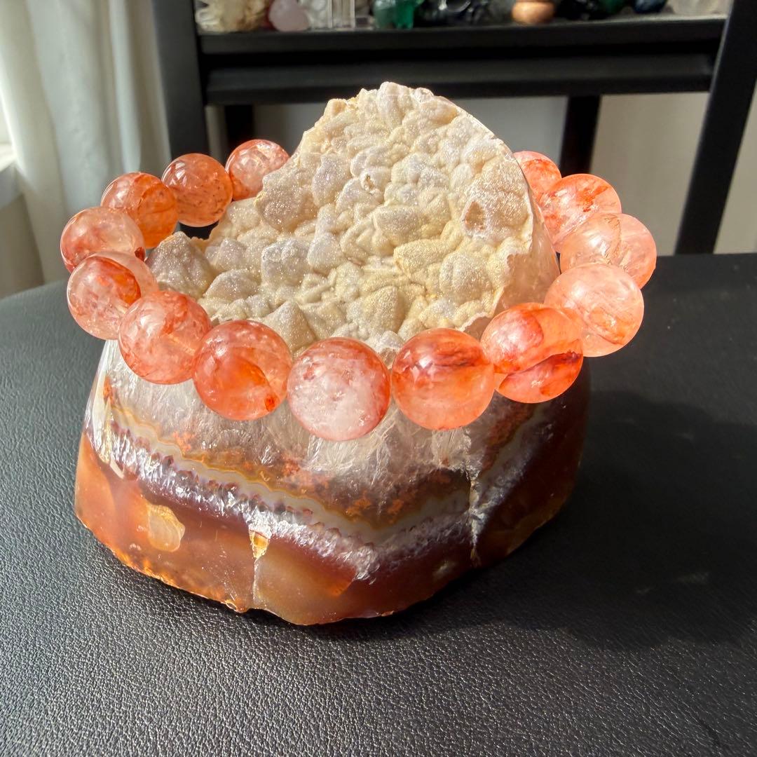 天然石シュガー瑪瑙の原石　置物　鉱物NO.022813