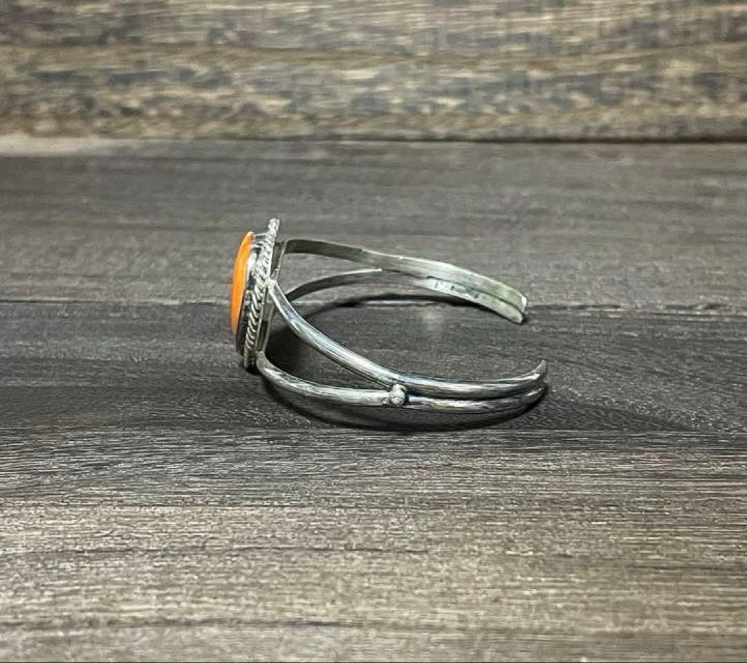 新品　ALICE JOHNSON作　バングル　ハート　オレンジ