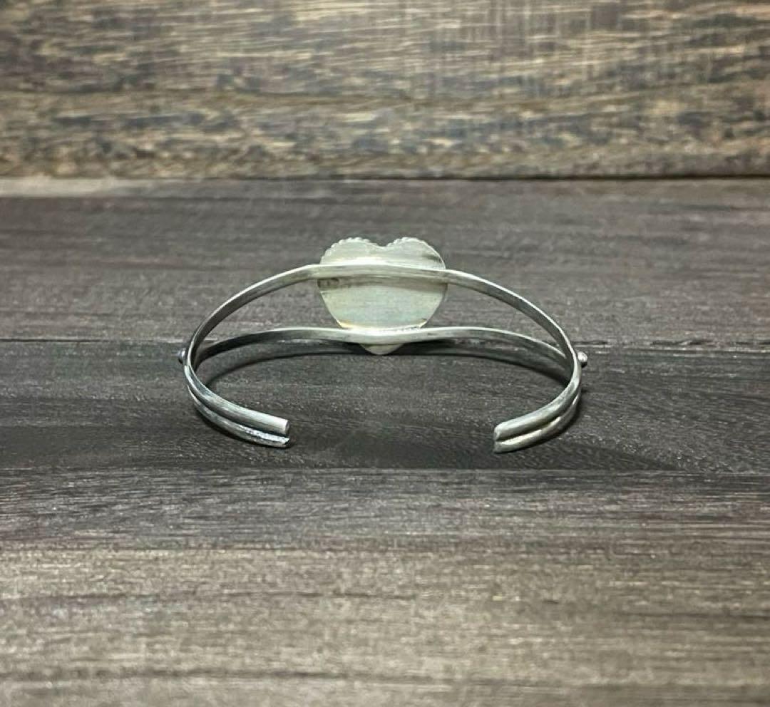 新品　ALICE JOHNSON作　バングル　ハート　オレンジ