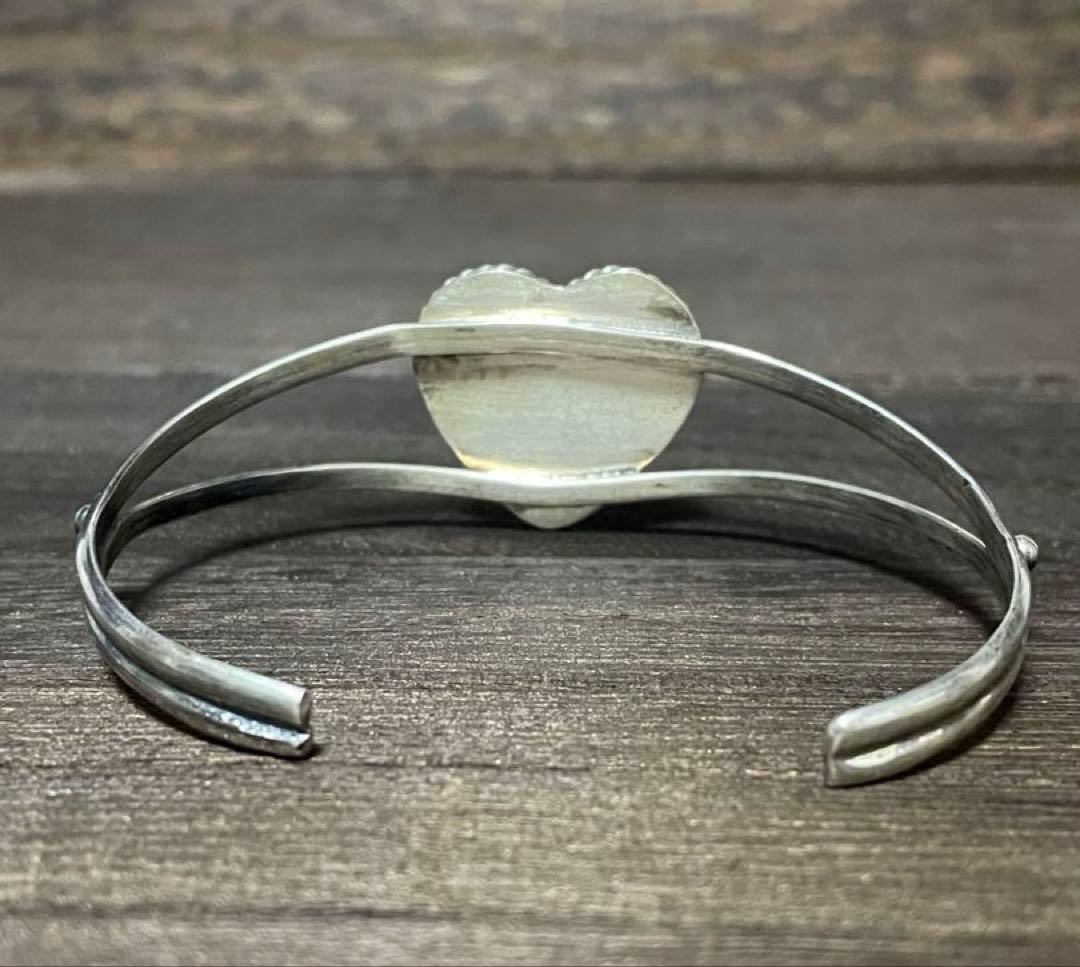 新品　ALICE JOHNSON作　バングル　ハート　オレンジ