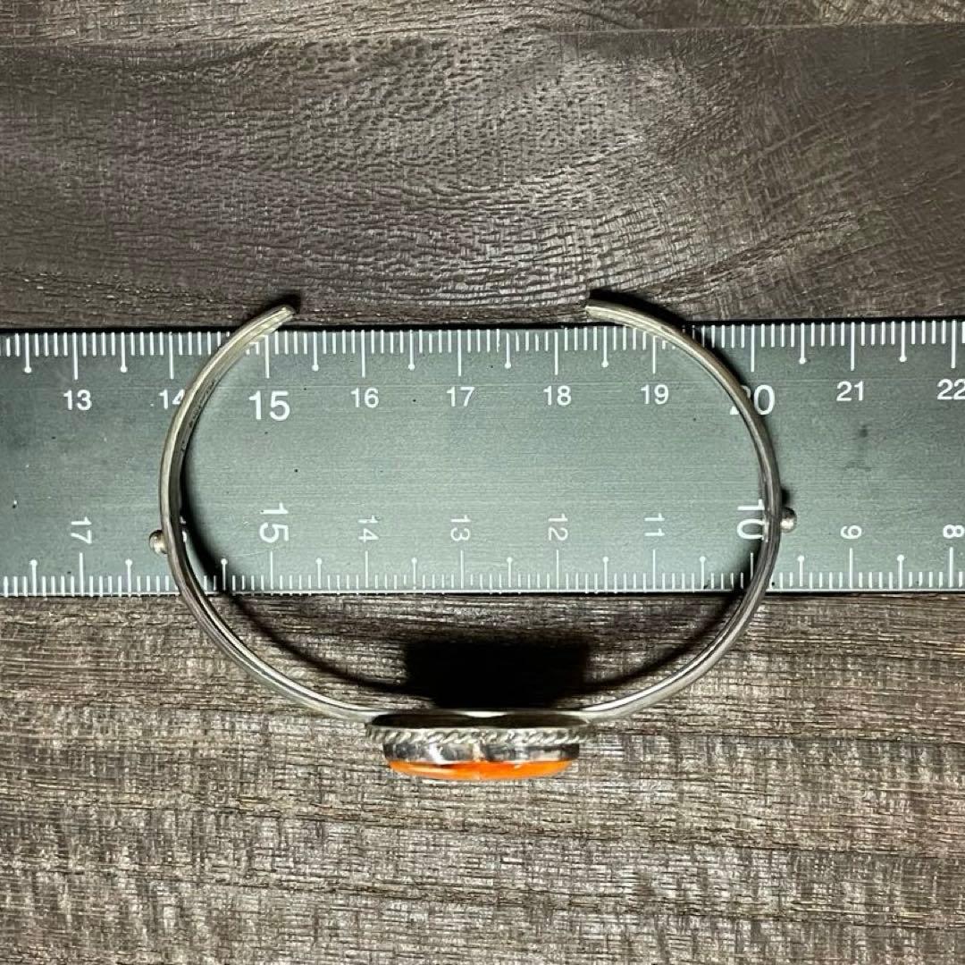 新品　ALICE JOHNSON作　バングル　ハート　オレンジ