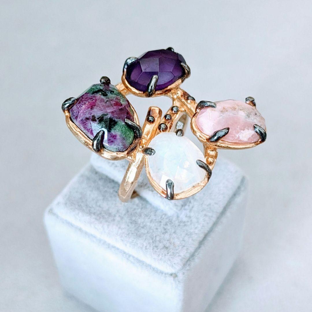 ＊NEW＊ トルコ製 ハンドメイド 天然石 リング シルバー925