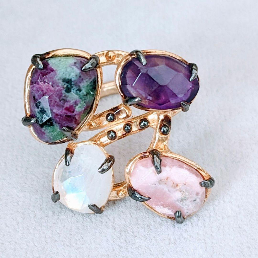 ＊NEW＊ トルコ製 ハンドメイド 天然石 リング シルバー925