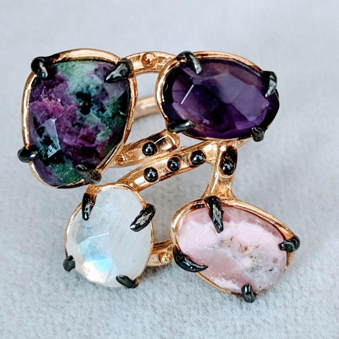 ＊NEW＊ トルコ製 ハンドメイド 天然石 リング シルバー925