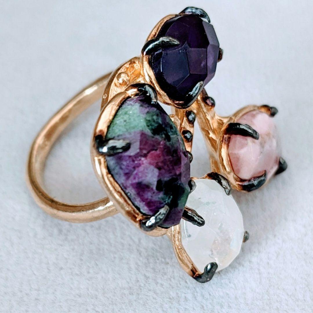 ＊NEW＊ トルコ製 ハンドメイド 天然石 リング シルバー925