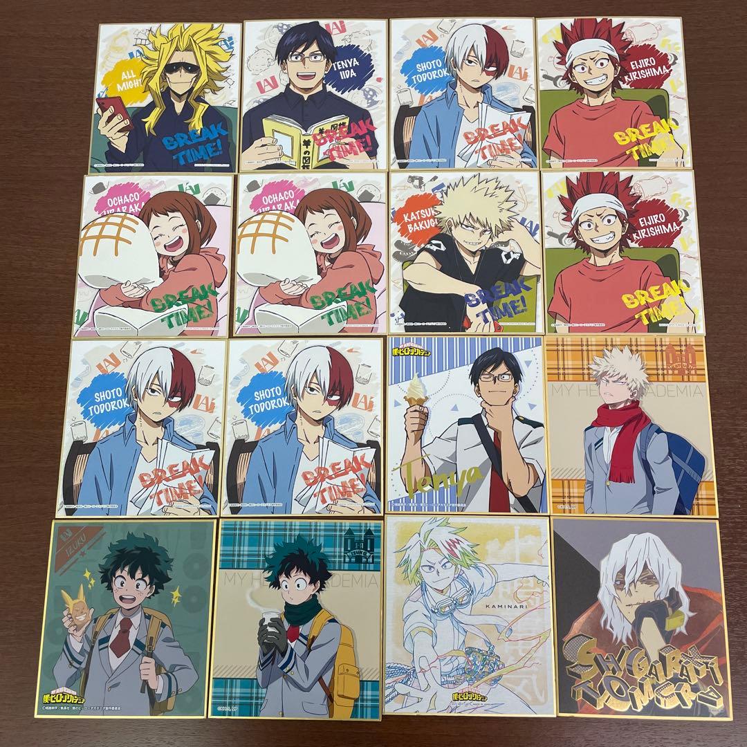 ❶僕のヒーローアカデミア 色紙 特典カード マグネット コースター まとめ売り