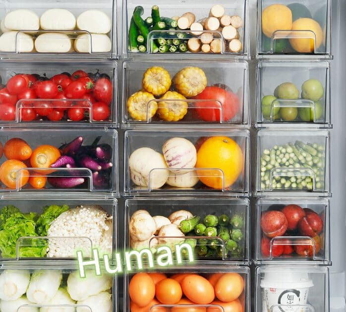 冷蔵庫収納ボックス/引き出しタイプ/スペース利用（6個）|