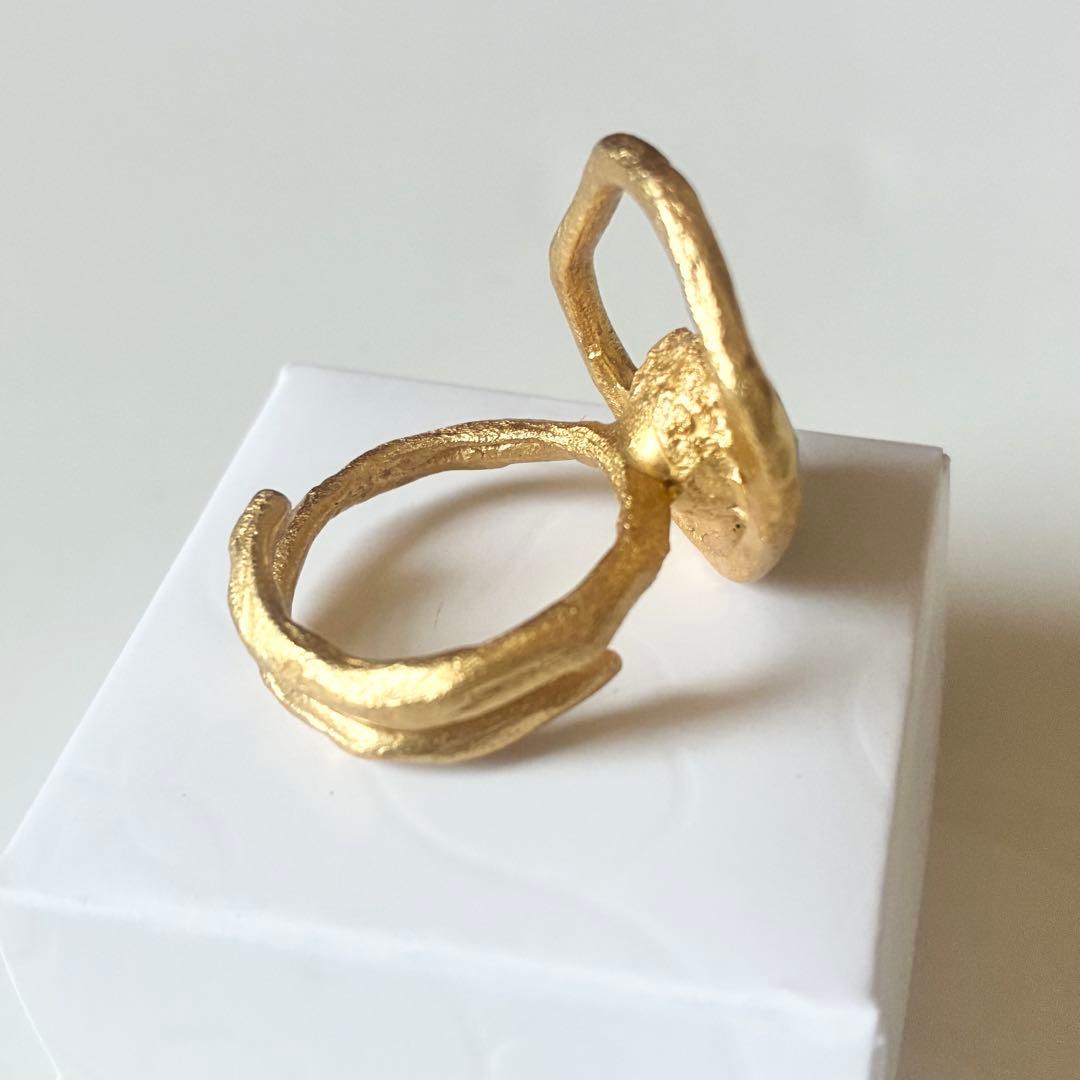 【ギリシャ直接買付け】サントリーニ島のアフロディーテリング ゴールドプレーテッド