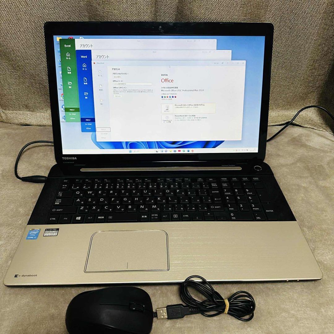 S115 TOSHIBAノートパソコンcore i7サクサクWindows11