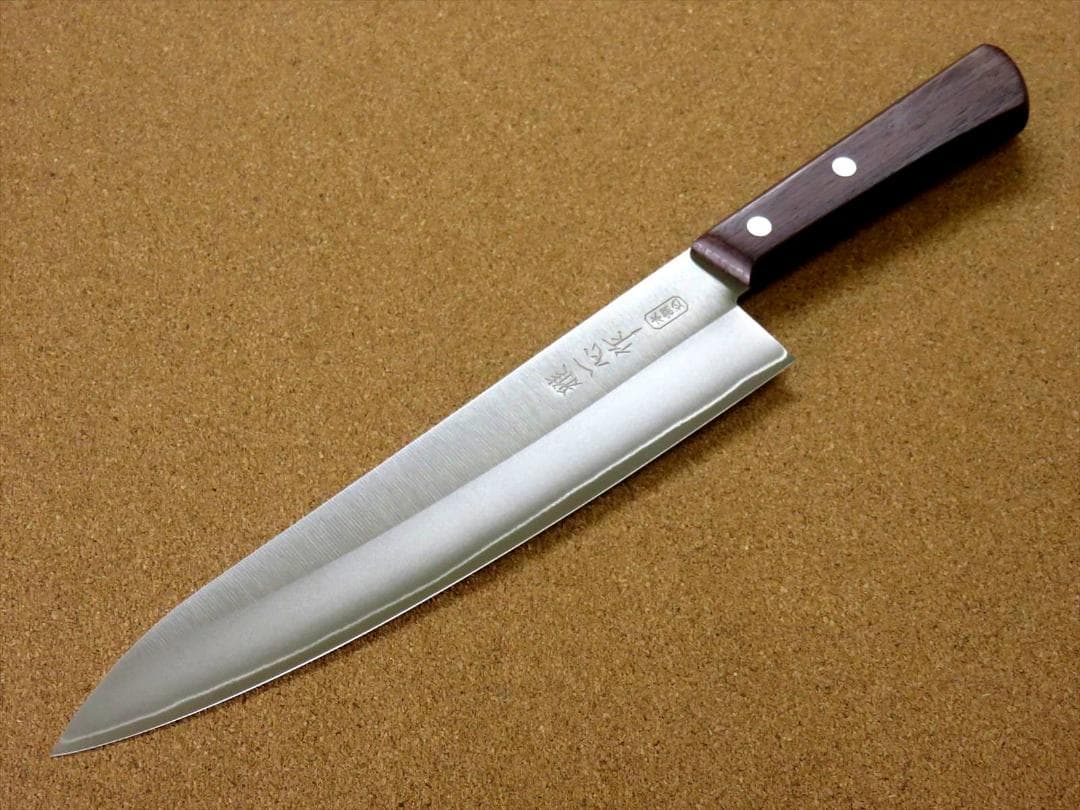 関の刃物 牛刀 210mm 関兼次 雅一心 本割込 家庭用 洋包丁 両刃万能包丁