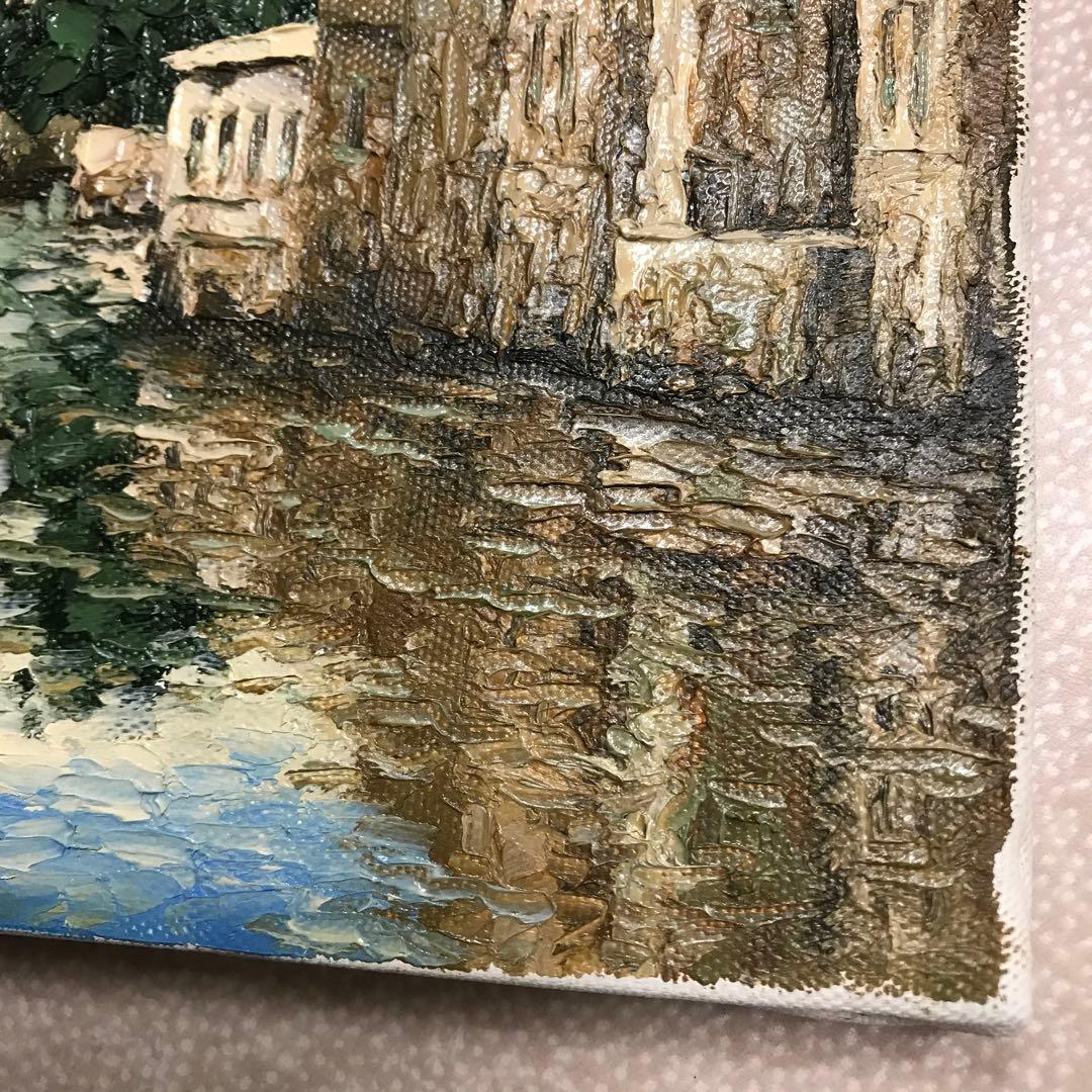 東光一　油彩　ベルギー　ブルージュ　 SMサイズ　シルバーフレーム