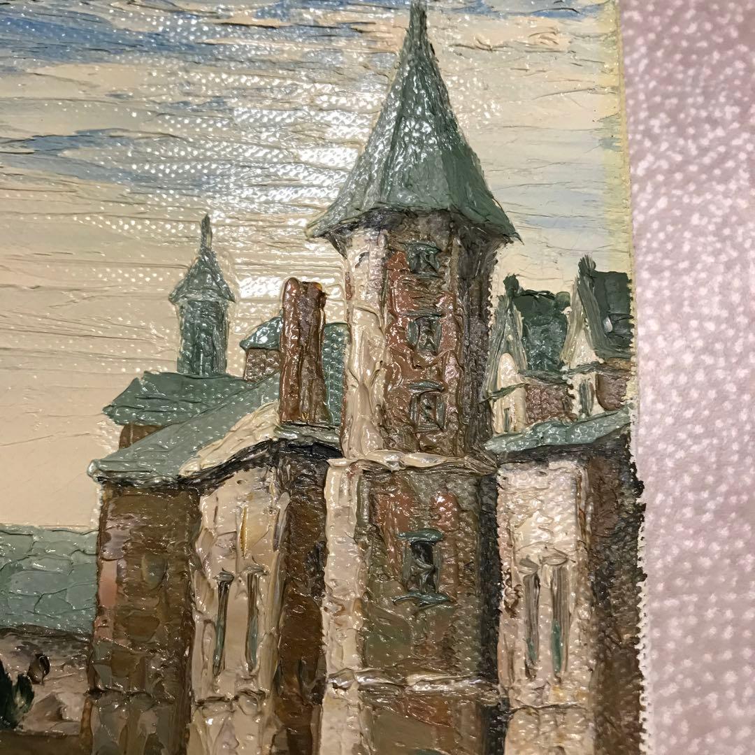 東光一　油彩　ベルギー　ブルージュ　 SMサイズ　シルバーフレーム