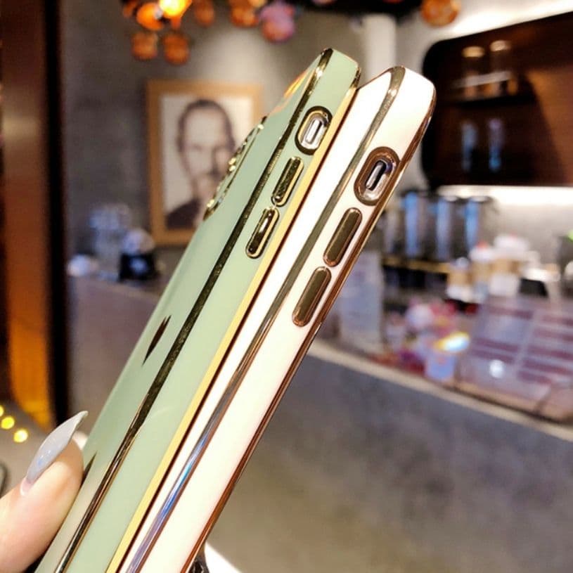 iPhoneケース　スマホケース　iPhone12　ハート　ホワイト　耐衝撃