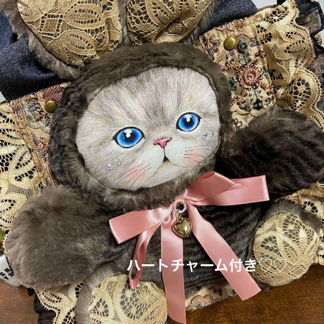 コヤンイサムチョン 【インド刺繍×デニム バッグ】フリルバッグ ハンドメイド