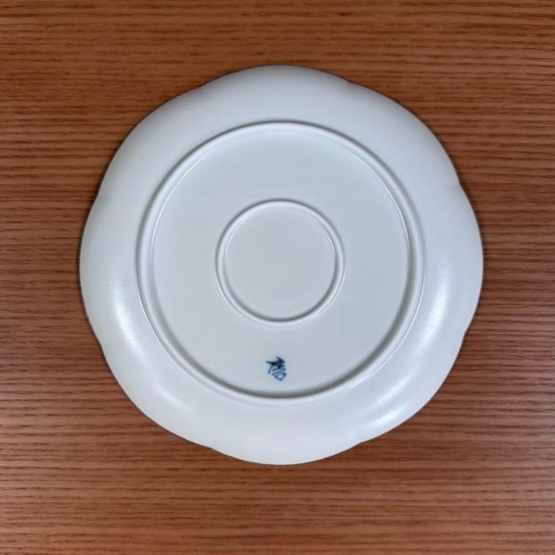 有田焼 李荘窯 渕錆白磁艶消し 輪花皿 3サイズセット☆