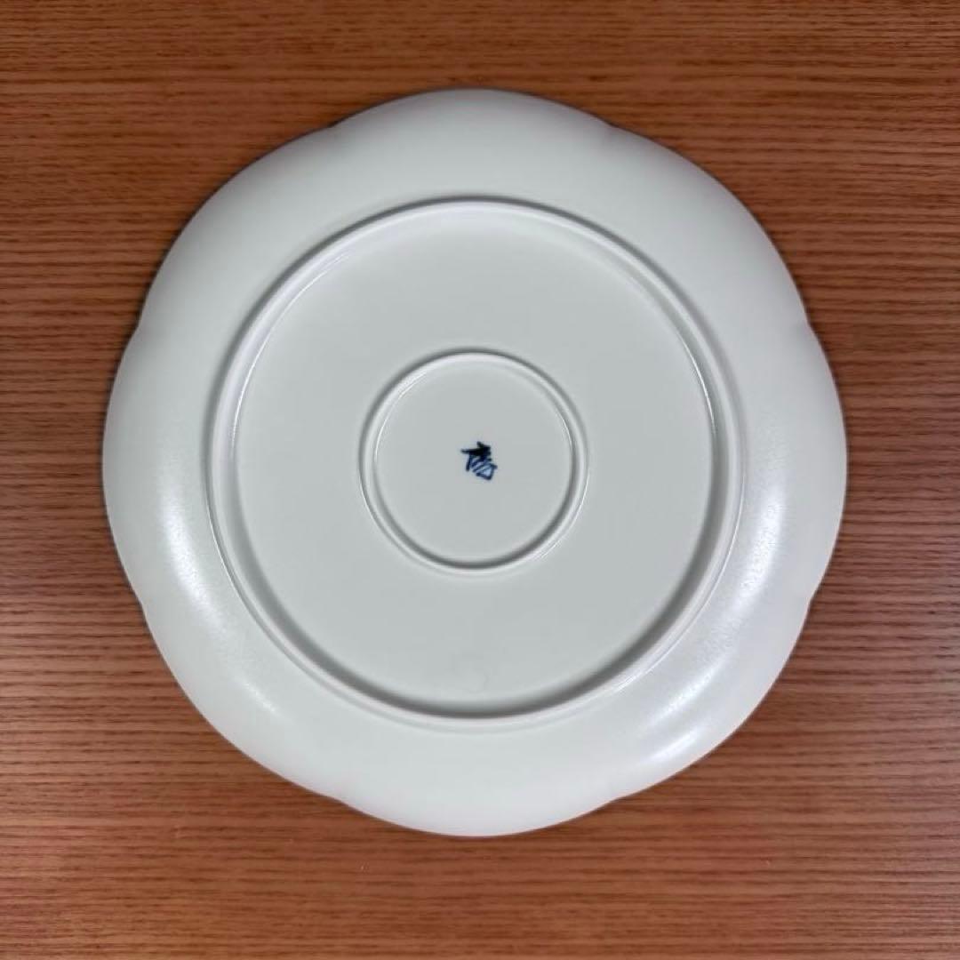 有田焼 李荘窯 渕錆白磁艶消し 輪花皿 3サイズセット☆