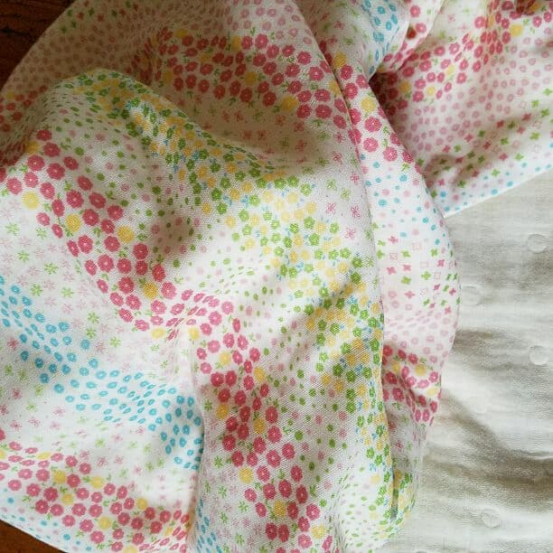 70×100☆FUWARA6重雲とお花畑のガーゼケット