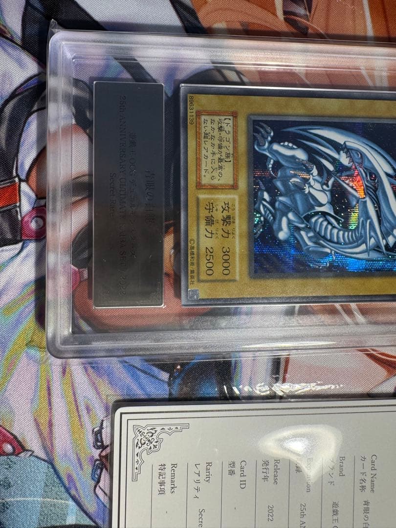 【最安値】遊戯王　青眼の白龍　海馬セット　ars10 鑑定書付き