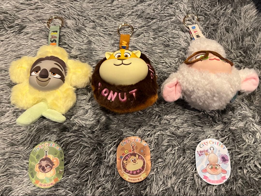 ☆開封済☆ ズートピア ブラインドボックス マスコットキーチェーン３体セット