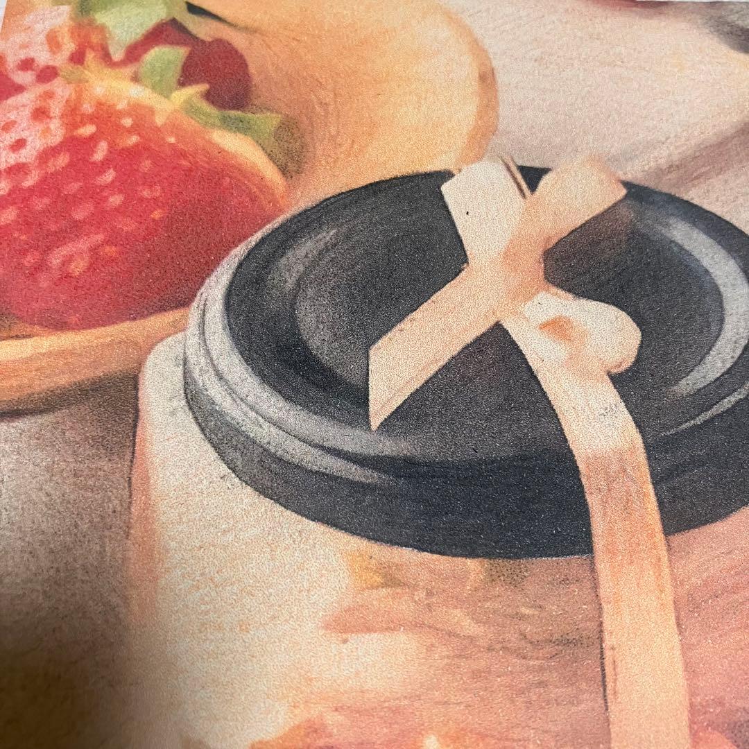 スイーツアート7 パステル画　額縁寸法32.7㎝×24.0㎝×1.5㎝