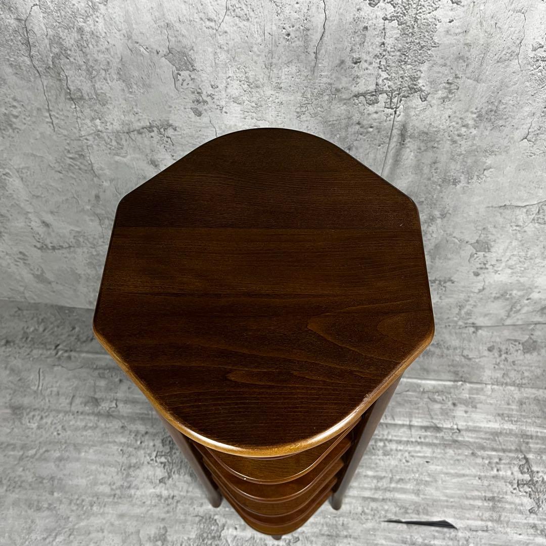 karimoku スリッパラック 6段 ブラウン