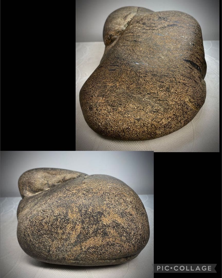 6571 《超希少》犀川金梨地石 ウブ 水石 盆栽 盆石 置物