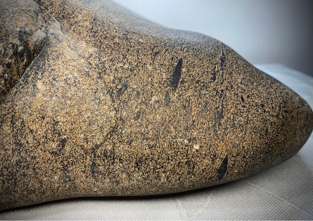 6571 《超希少》犀川金梨地石 ウブ 水石 盆栽 盆石 置物