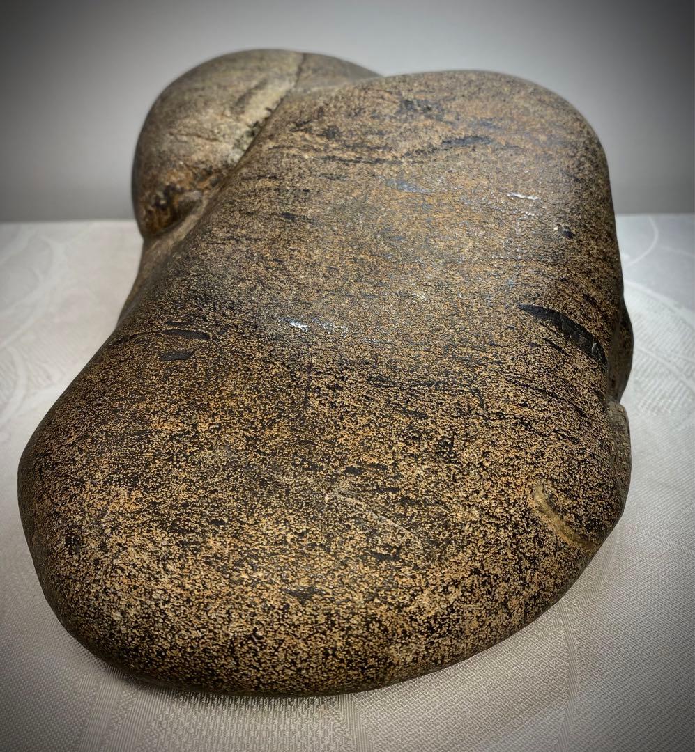 6571 《超希少》犀川金梨地石 ウブ 水石 盆栽 盆石 置物