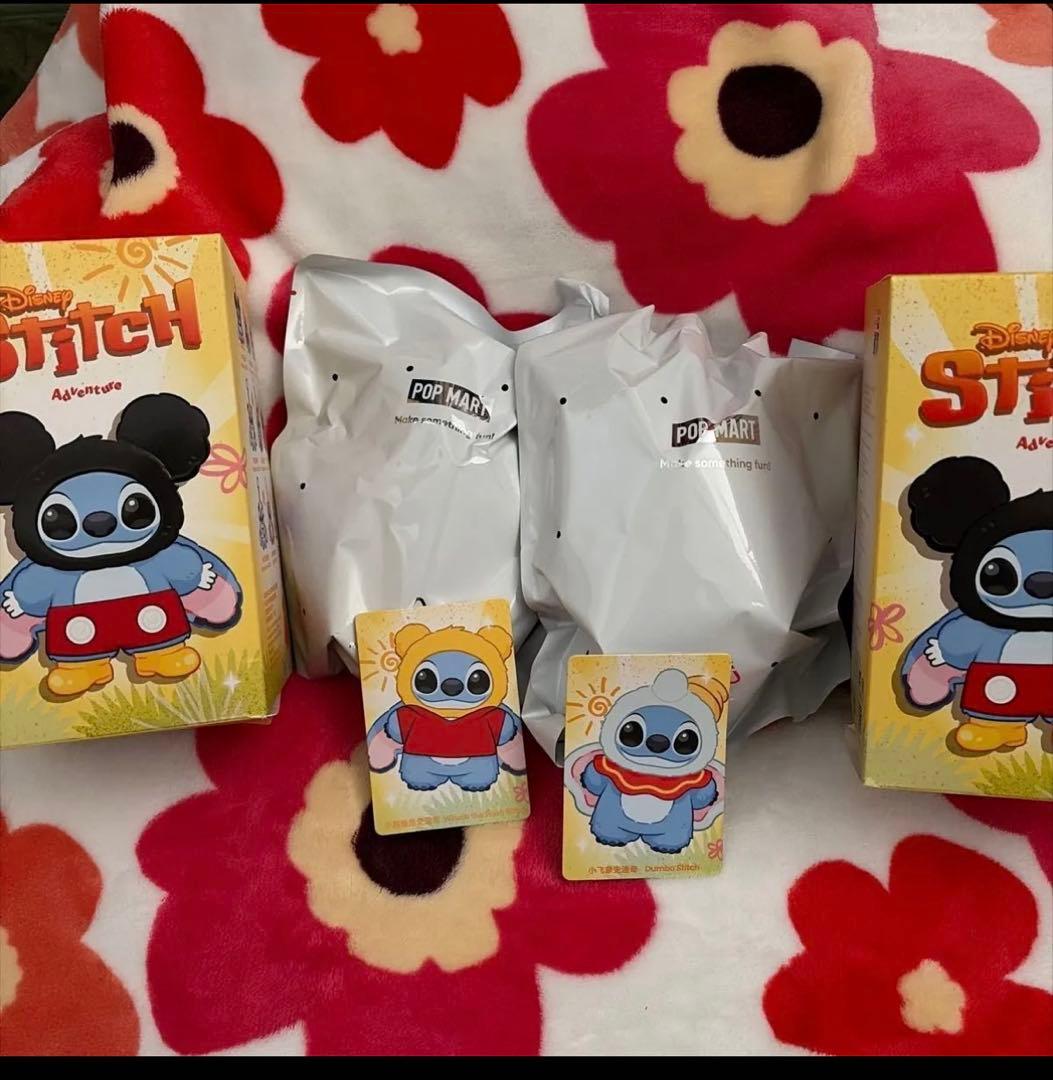 POP MART スティッチ アドベンチャー ダンボ　プーさん