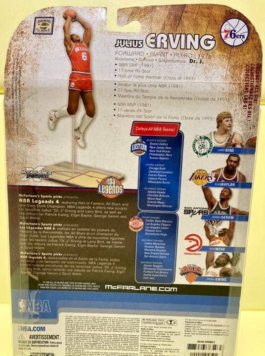 Mc McFARLANE’S NBA　ジュリアス　アービング　フィギュア
