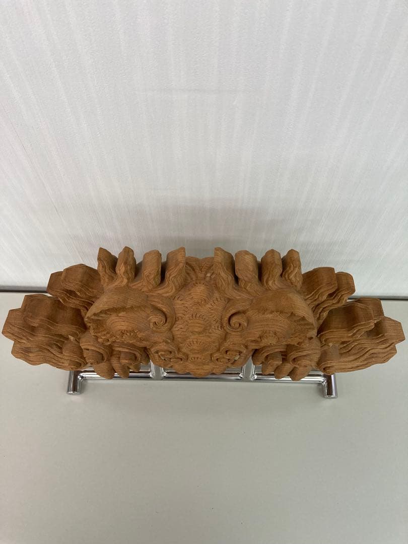 【木彫　獅噛】　獅子噛み　鬼板　だんじり　地車　曳山　山車　祭り屋台