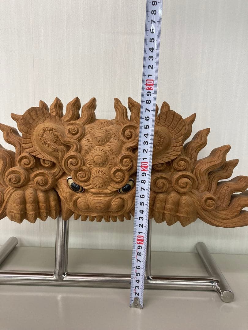 【木彫　獅噛】　獅子噛み　鬼板　だんじり　地車　曳山　山車　祭り屋台