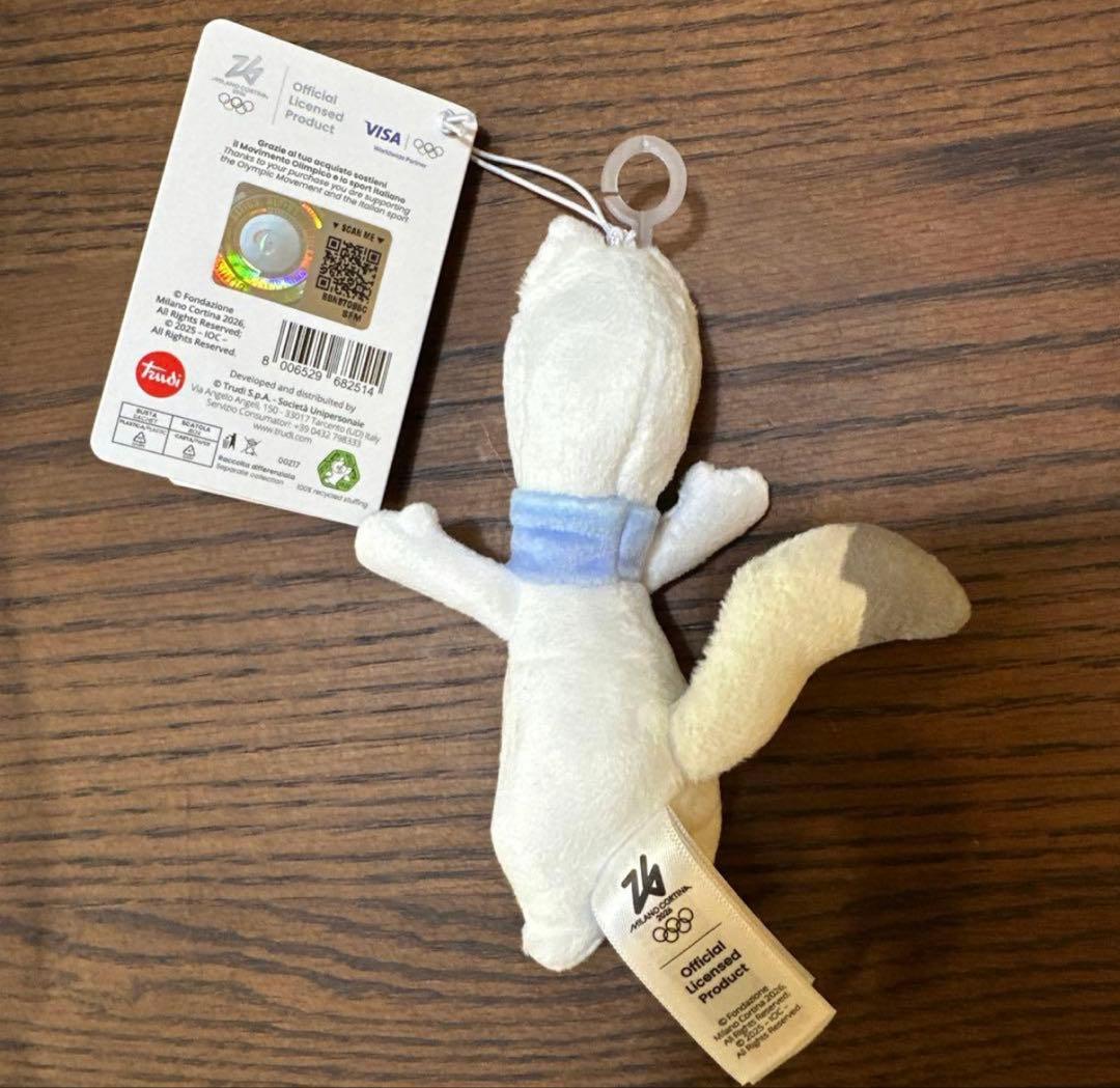 2026年ミラノオリンピック公式マスコット ティナ　ぬいぐるみ　13センチ