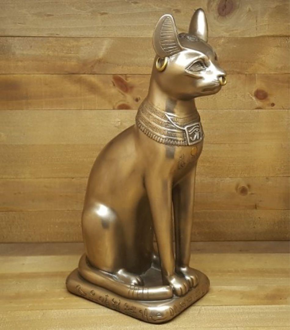 エジプト　バステト の大型　ブロンズ像