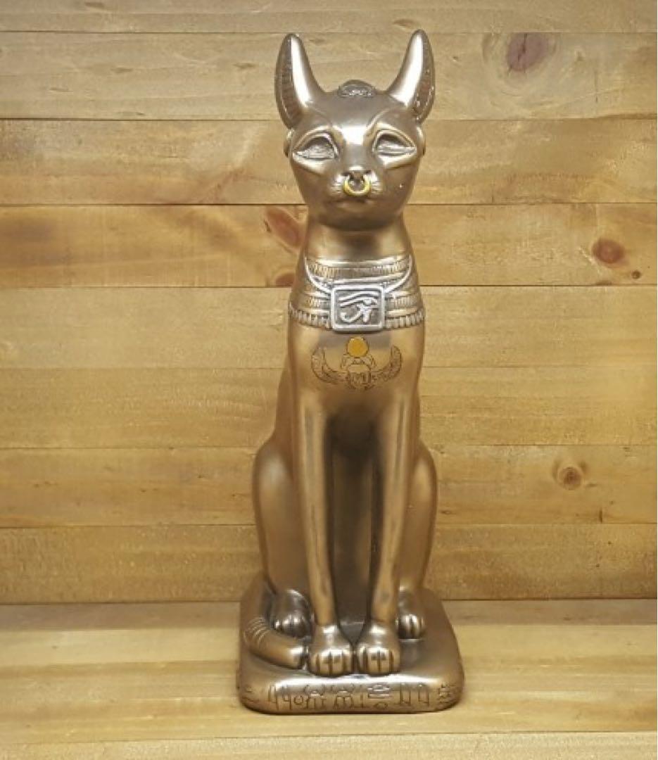 エジプト　バステト の大型　ブロンズ像