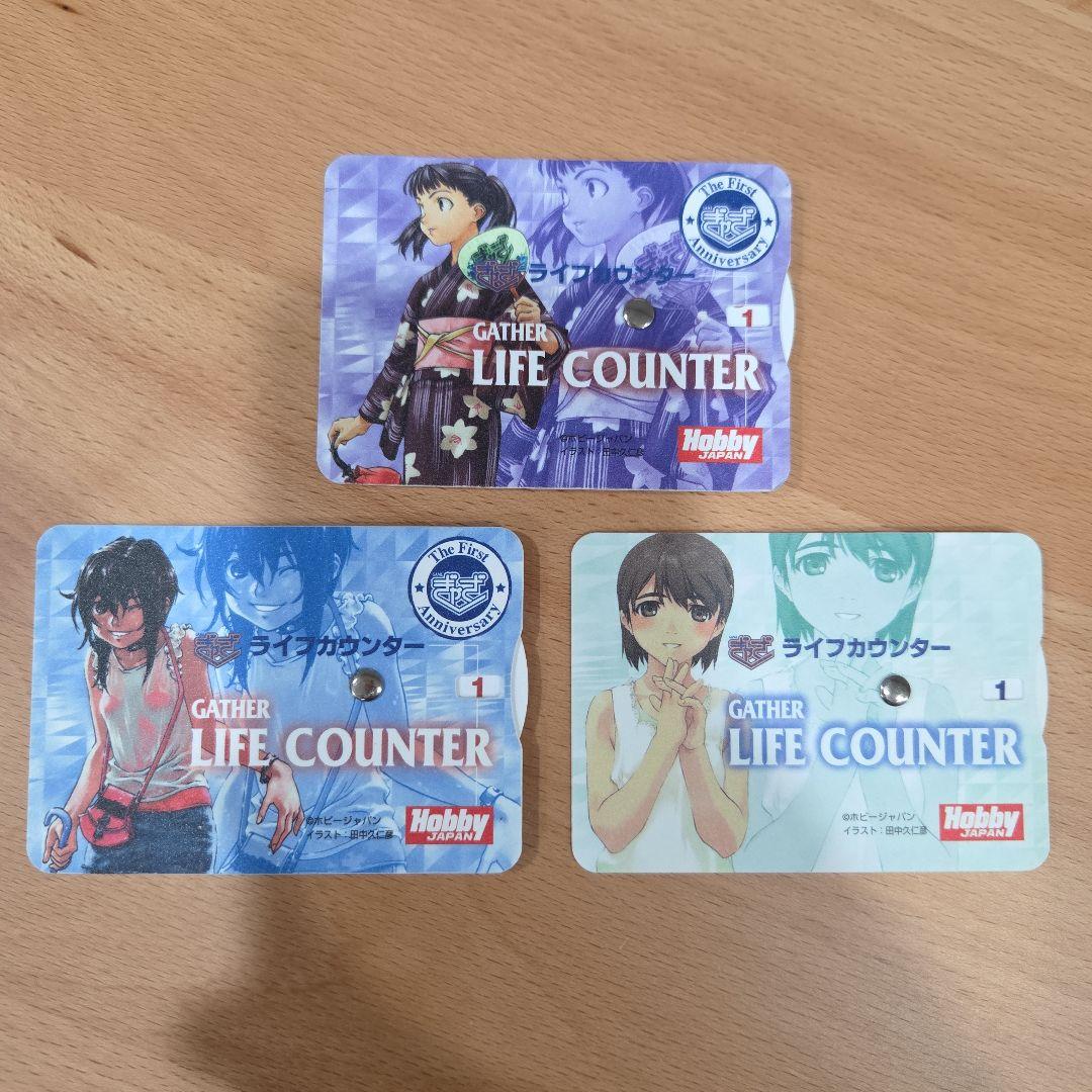 ぎゃざライフカウンター 3枚とデッキケースセット