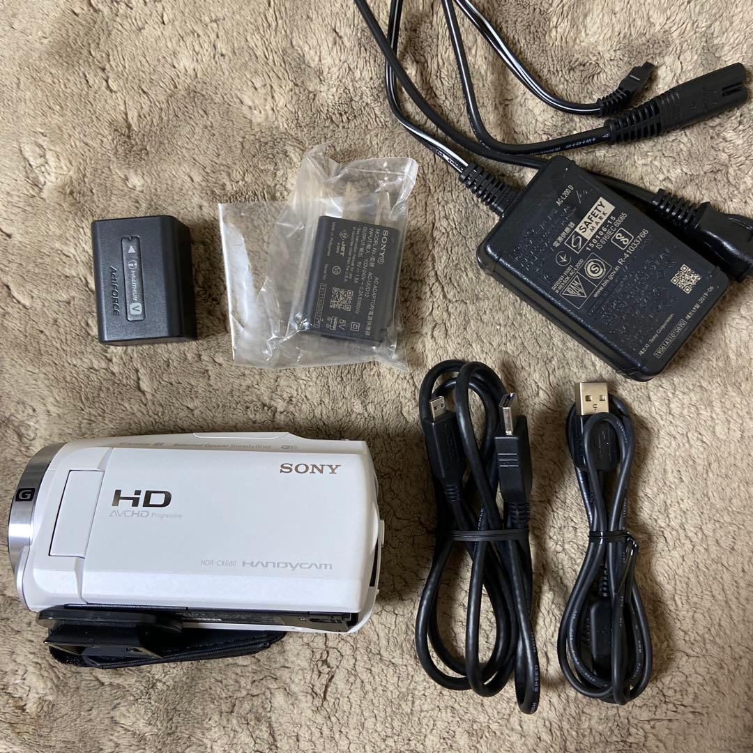 SONY HDR-CX680 HANDYCAM 20年製 ホワイト 美品
