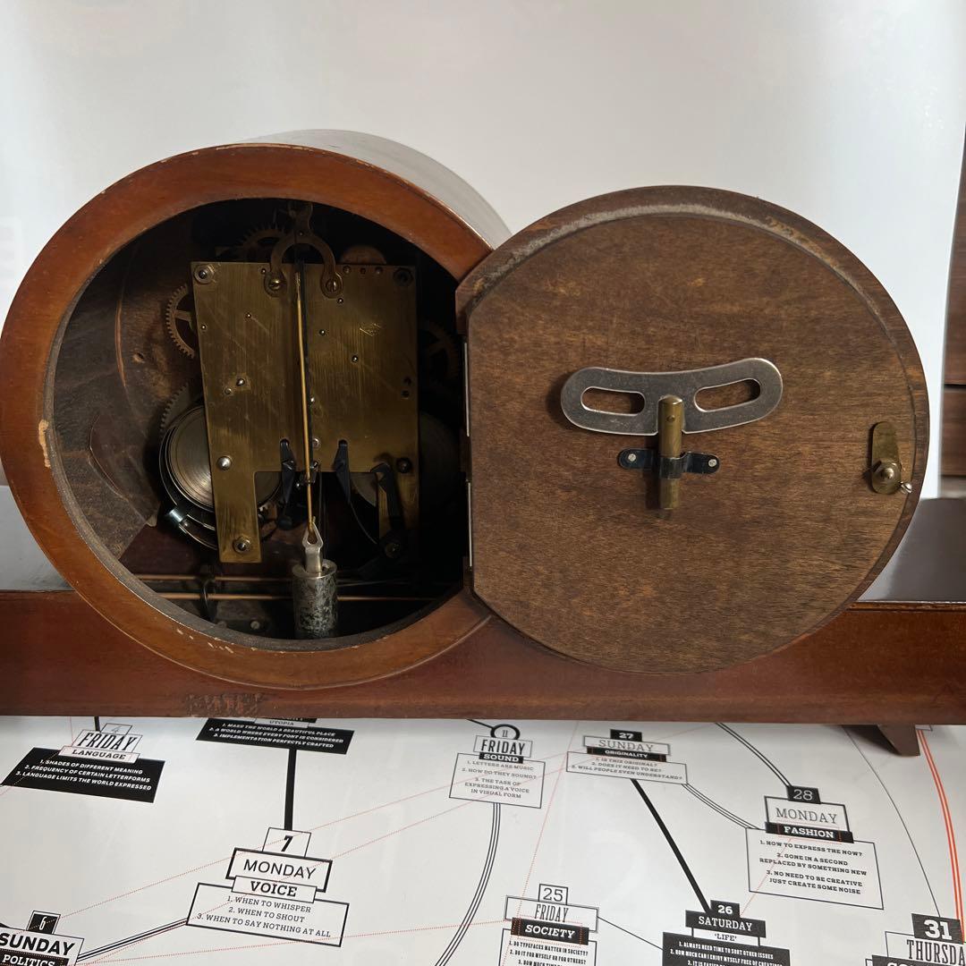 アンティーク置き時計　古時計　メイジ　日本製