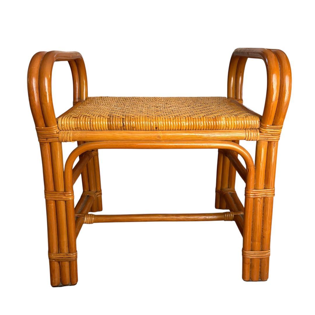 ラタンベンチ 籐椅子 玄関ベンチ スツール 籐家具