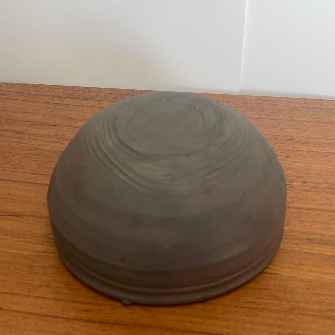 作家もの　黒　焼き締め鉢