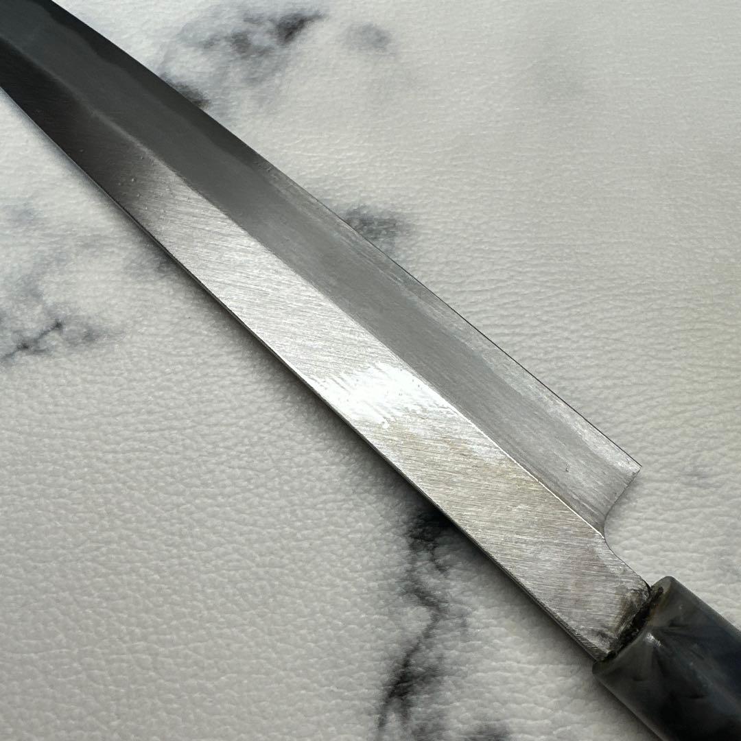 白ニ鋼　柳刃包丁　7寸