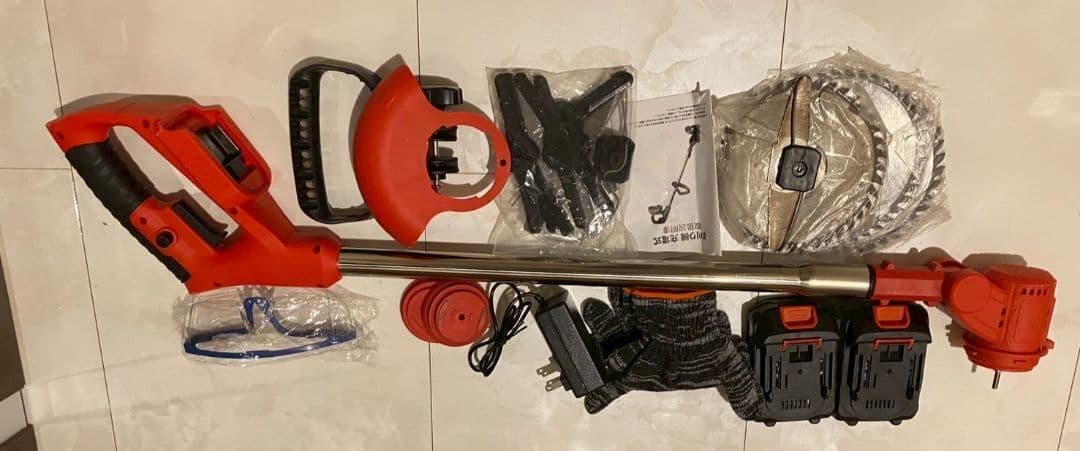 充電式草刈機 草刈り機 コードレス バッテリー付き 18000rpm 庭 新品