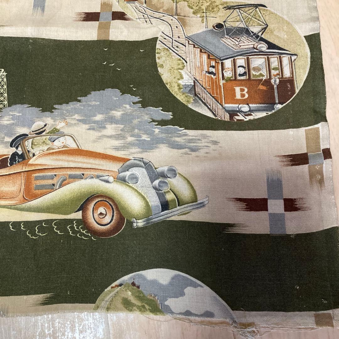 戦前　モスリンはぎれ ２枚