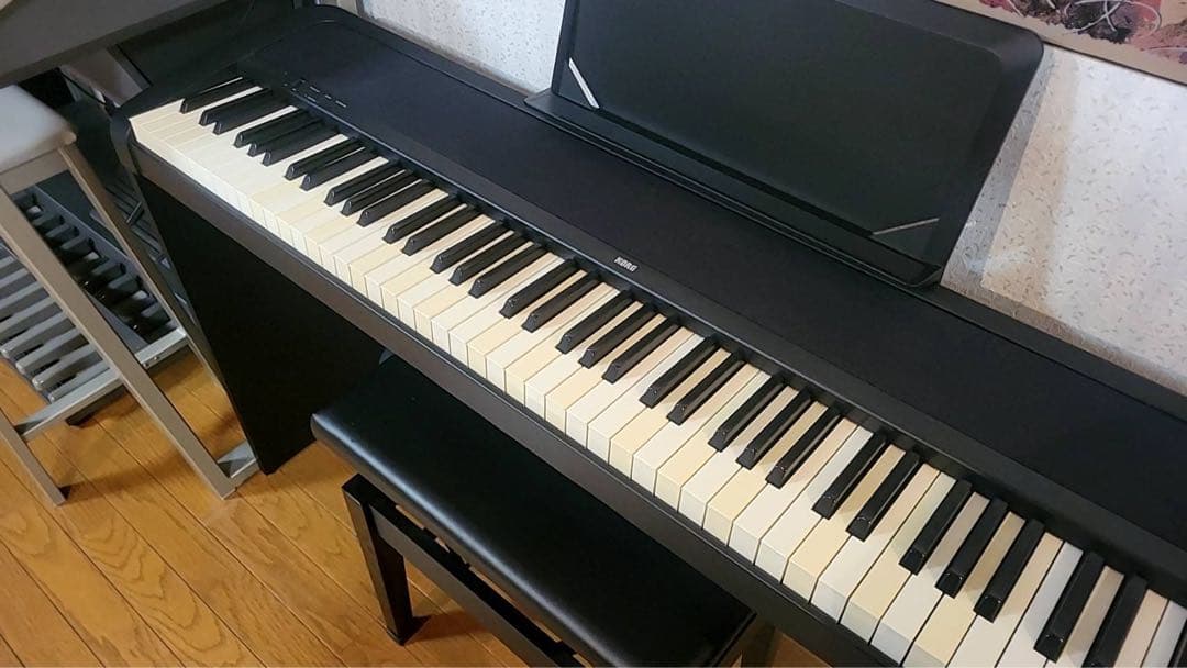 【美品】KORG 電子ピアノ B1 BK 88鍵 ブラック　椅子なし