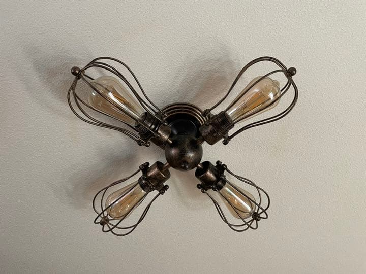 シーリングライト　レトロ　アンティーク　照明　北欧風　男前　天井照明