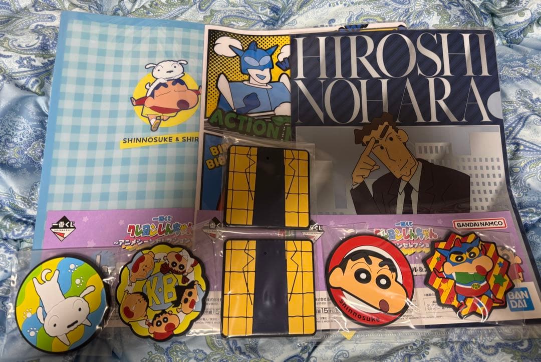 一番くじ　クレヨンしんちゃん　B賞ウサギマット他下位賞セット