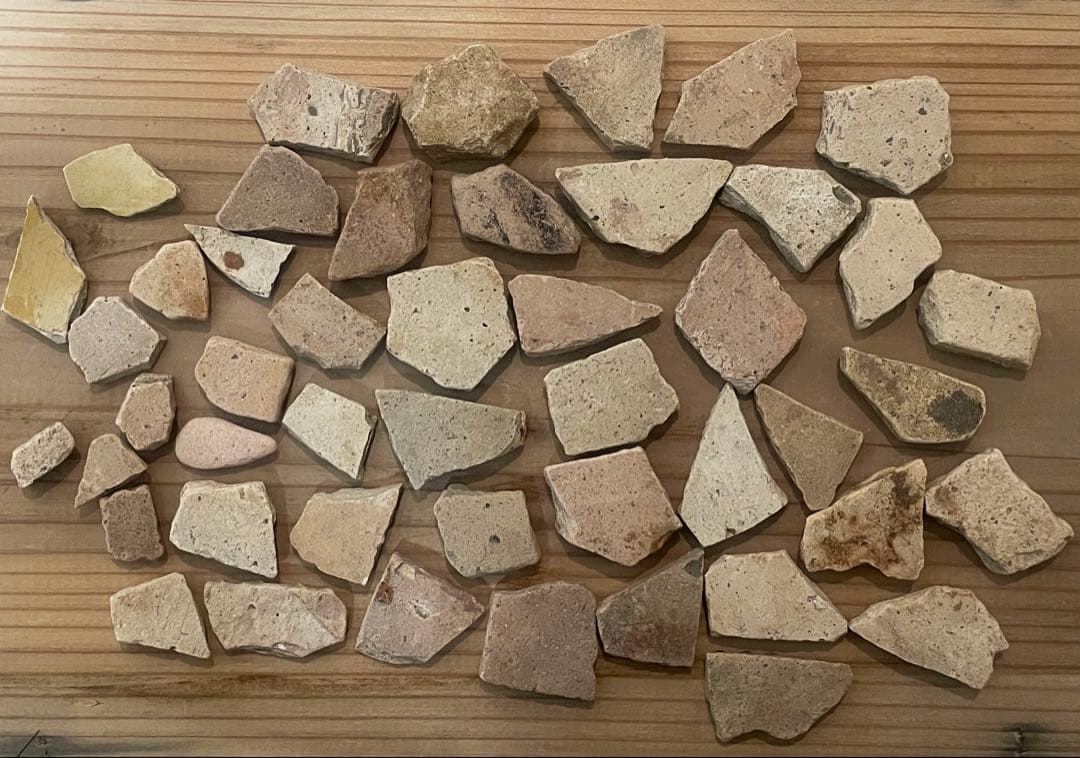 18世紀 イギリス スリップウェア陶片 E / 1700年代 アンティーク民藝