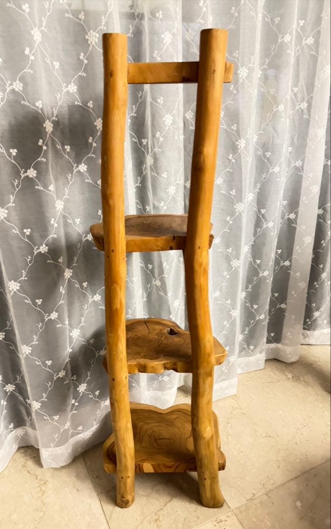 チークナチュラルシェルフ4段ラック