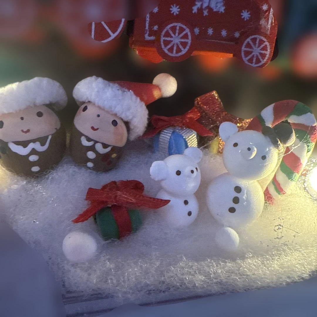 どんぐりアート♡ Xmasタペストリー＆White train ピンキーオブジェ