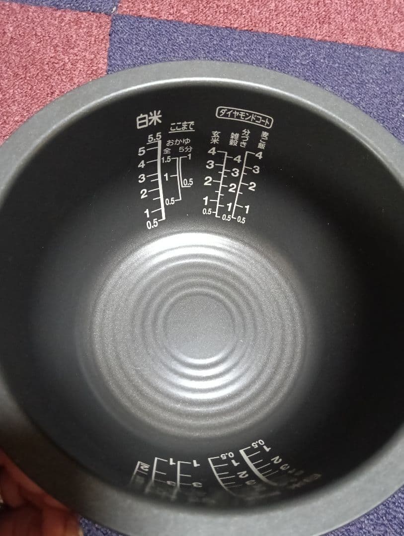 【美品】東芝かまど銅釜　内釜 5.5合 RC−10VRK